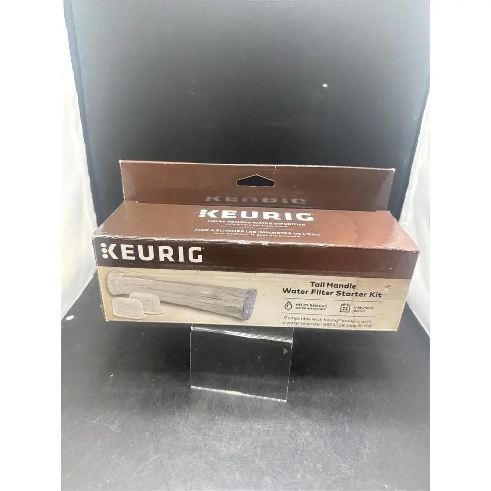 Keurig Tall Handle Water Filter Starter Kit 2 Filters 4 Month Supply New